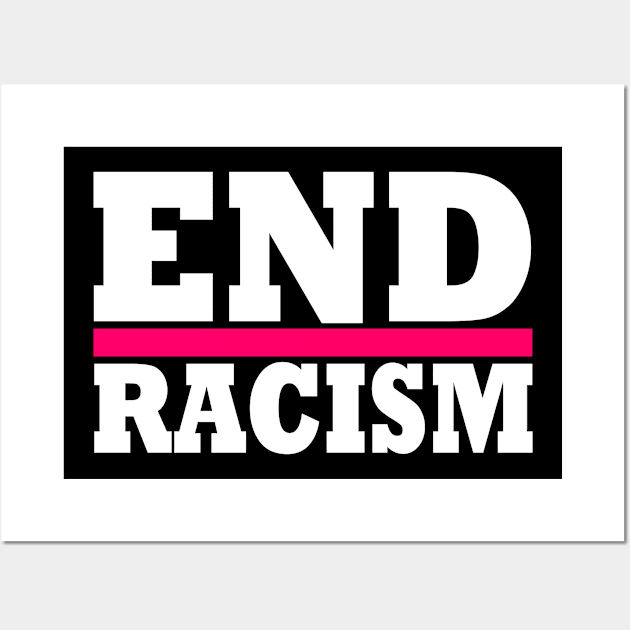 End Racism Wall Art by Milaino